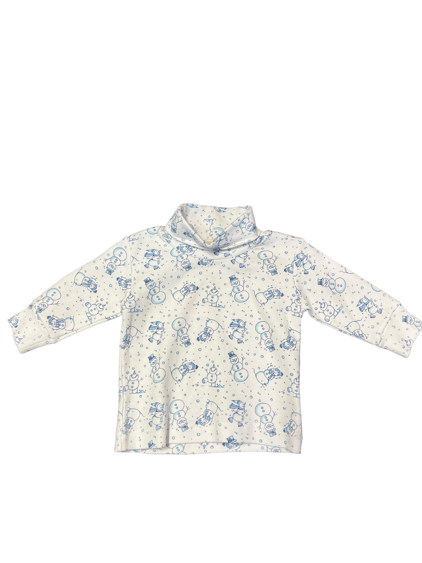 Blue snowman turtleneck