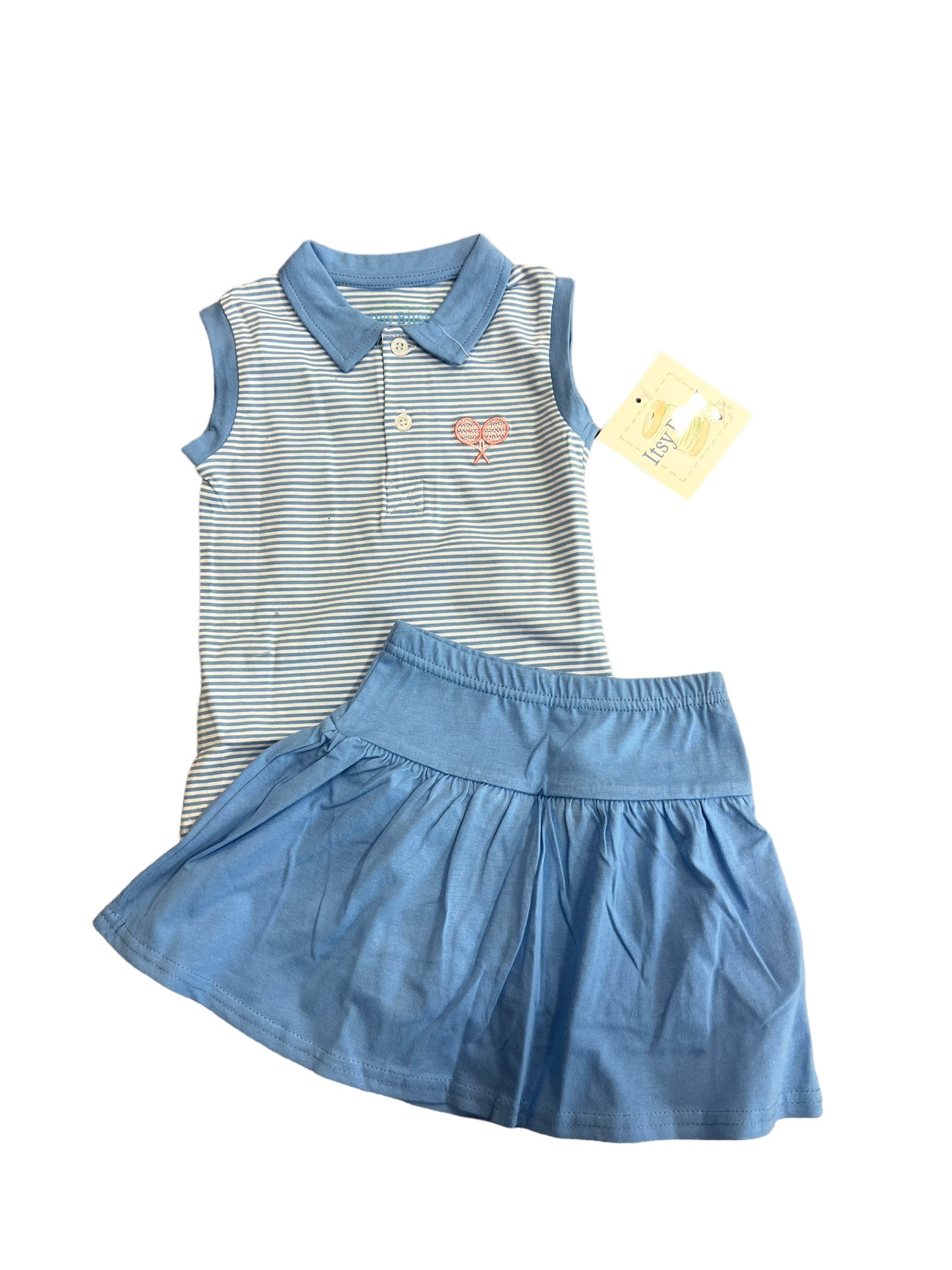 Blue skort