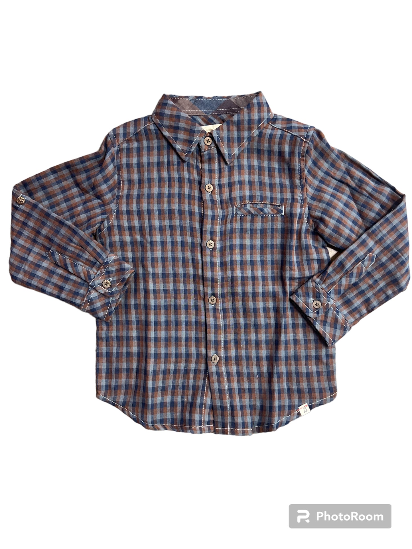 Brown Multi Plaid Shirt