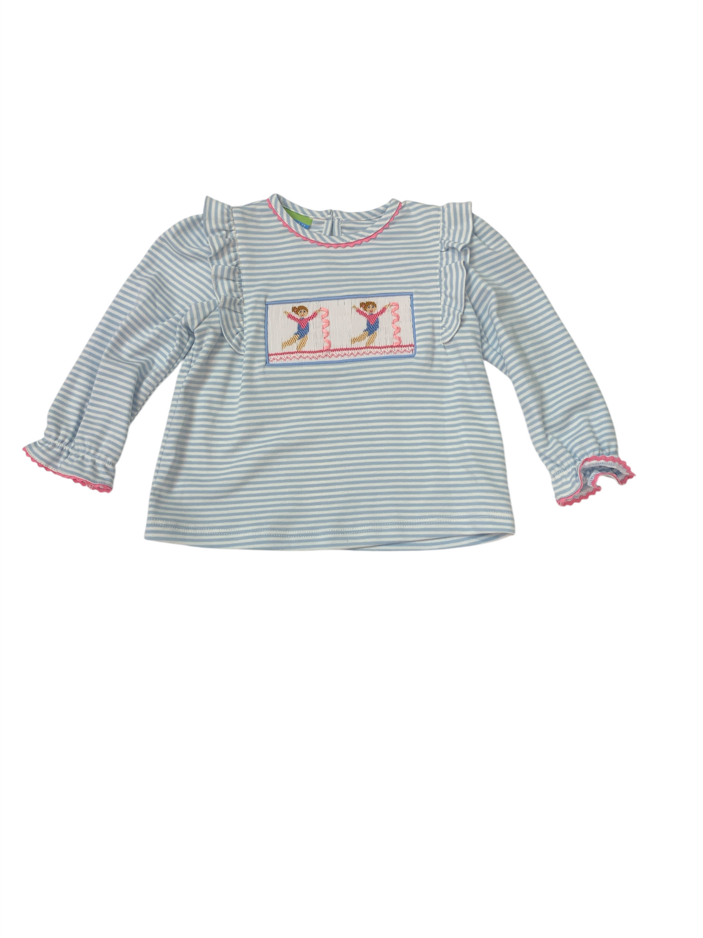 Gymnastics Stripe knit T-shirt