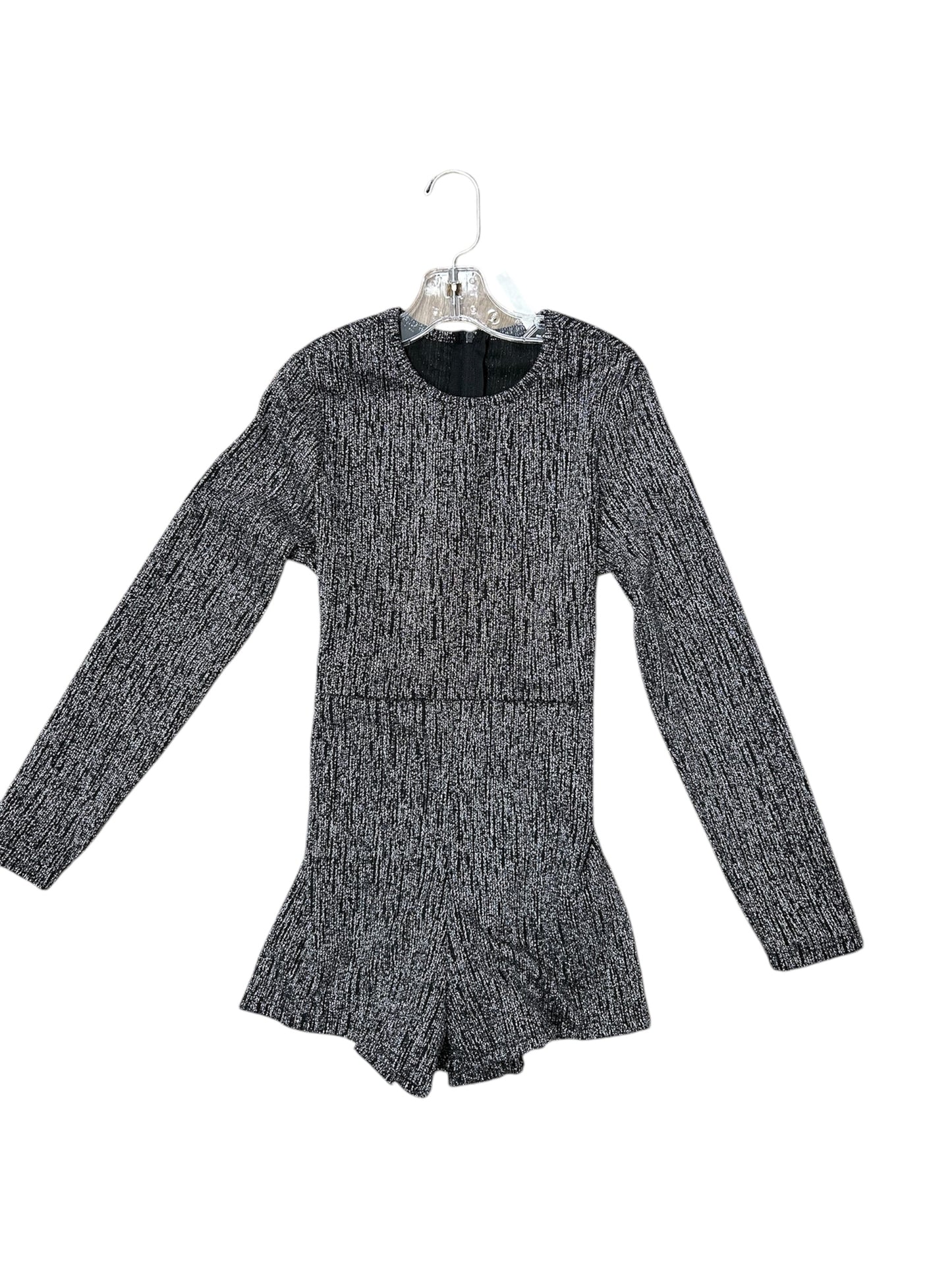 belted glitter romper