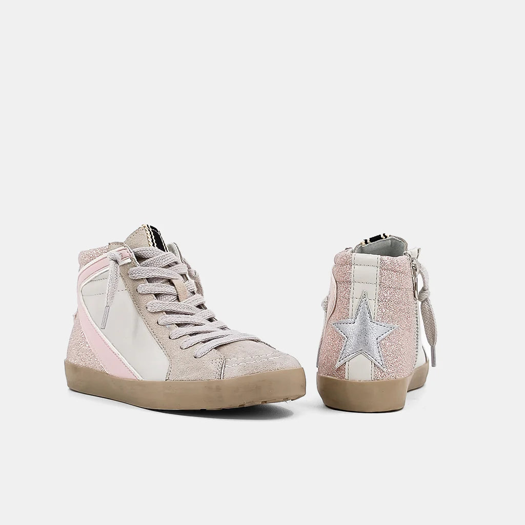 Champagne glitter high top