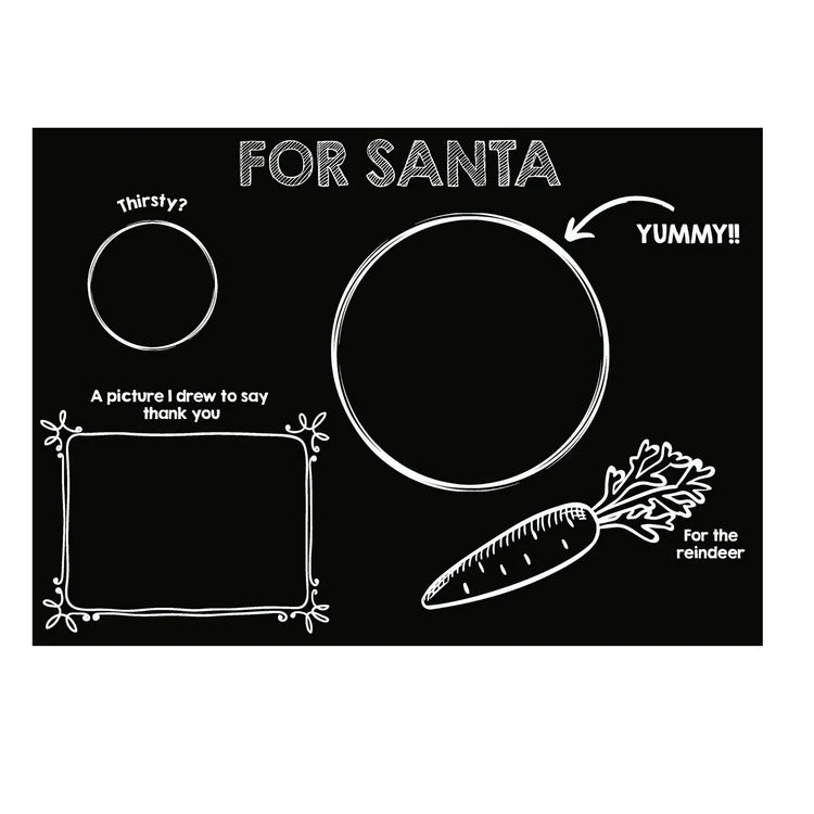 For Santa Chalkboard Placemat