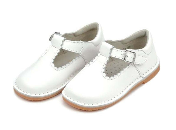 White Selina T-strap (F-500)