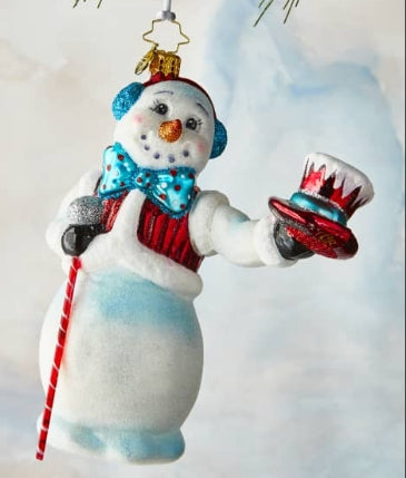 Hats Off Snowman Gem Ornament
