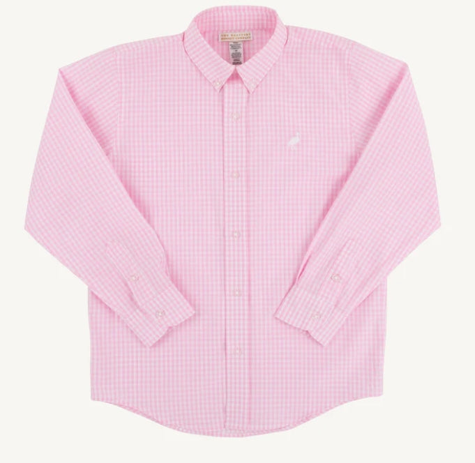 Deans list pink seersucker