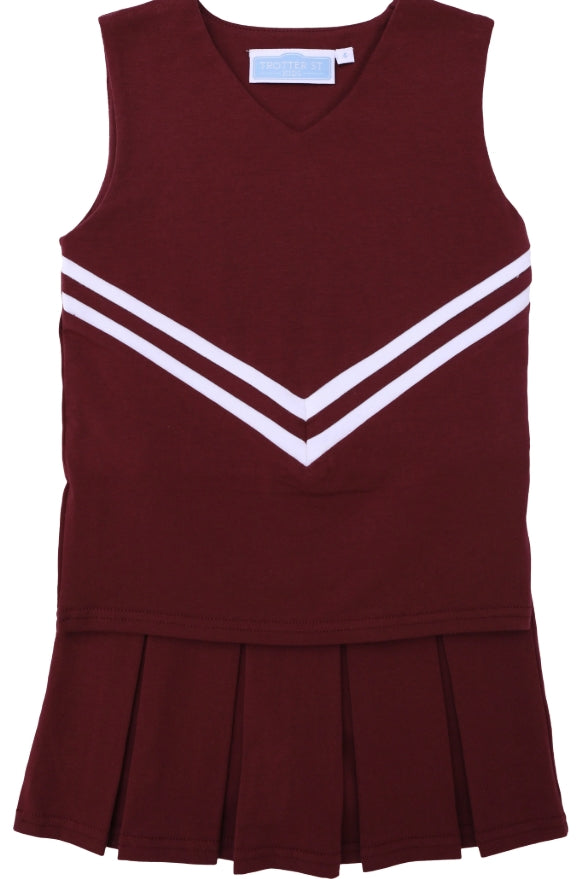 maroon cheer uniform