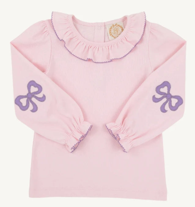 Palm beach pink and purple LS Ramona shirt