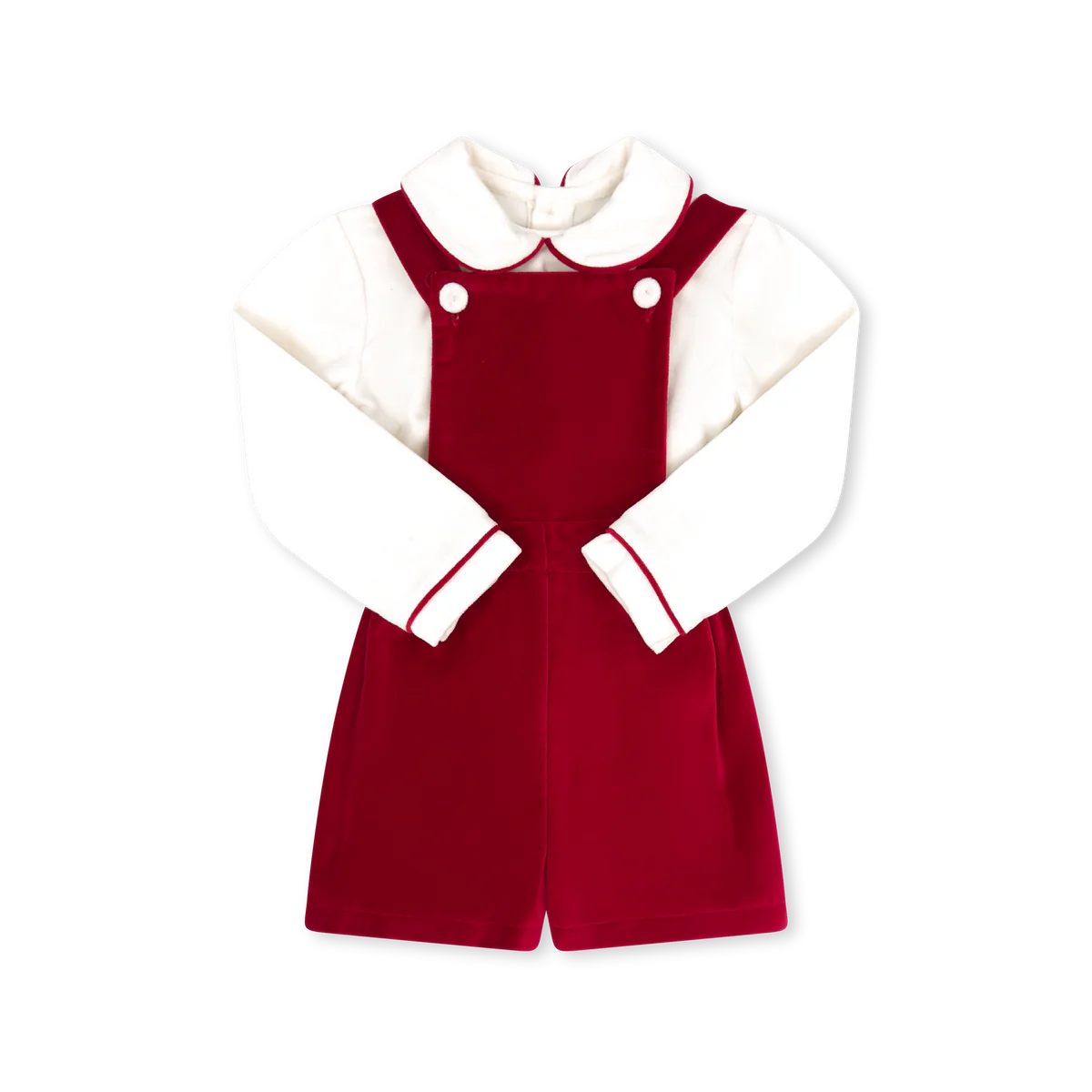 Arthur Apron set- Ruby red velvet