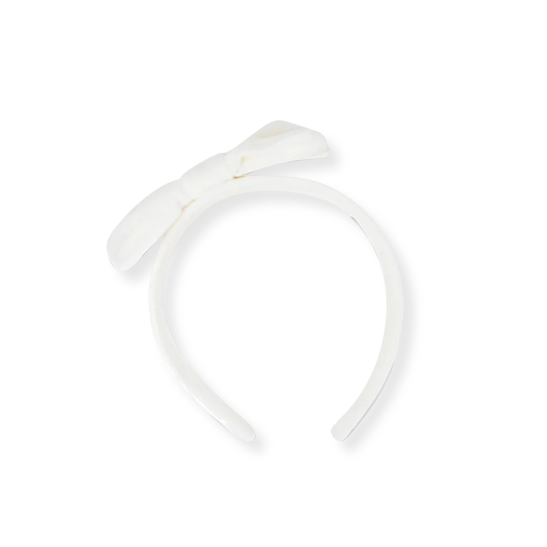 Hadley headband- white velvet