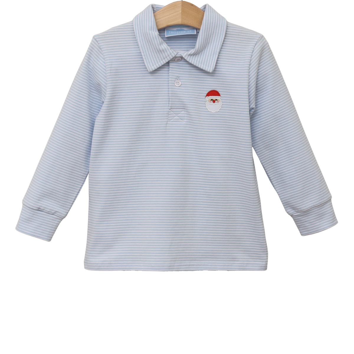 Blue Santa trio polo