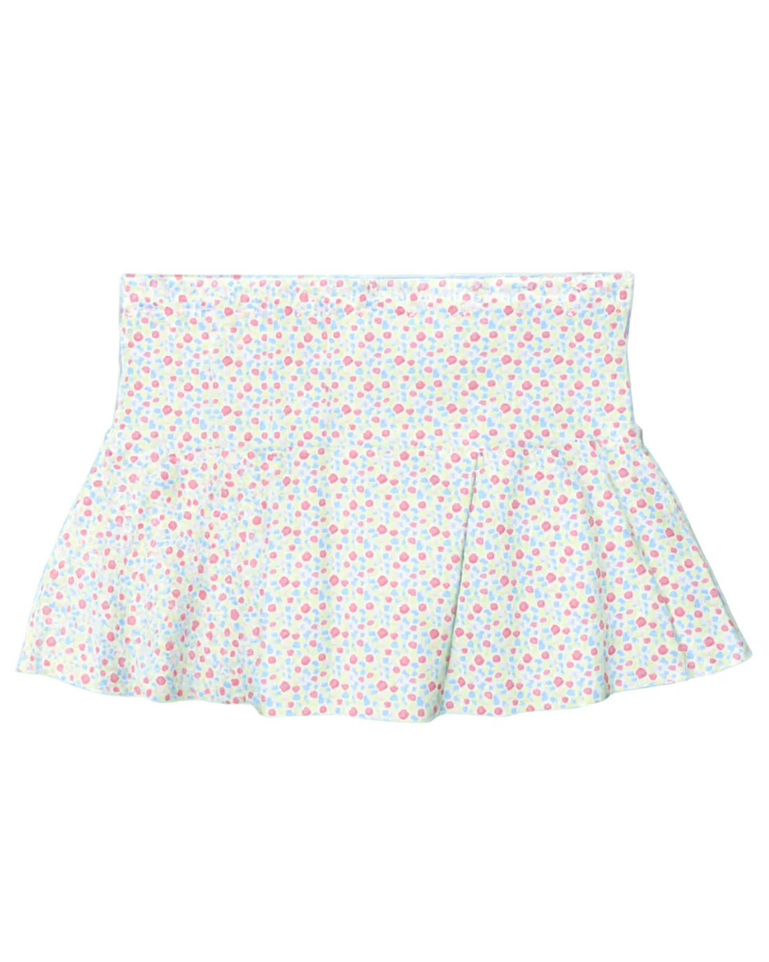 mini coral floral skirt
