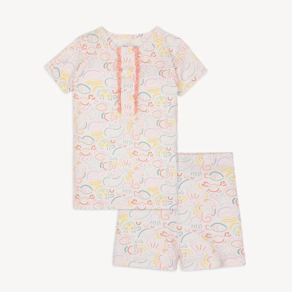 So fish short set pjs