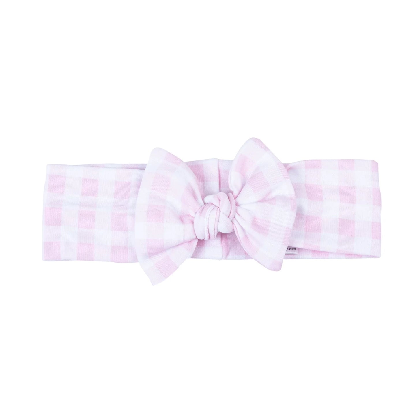 Pink check Headband