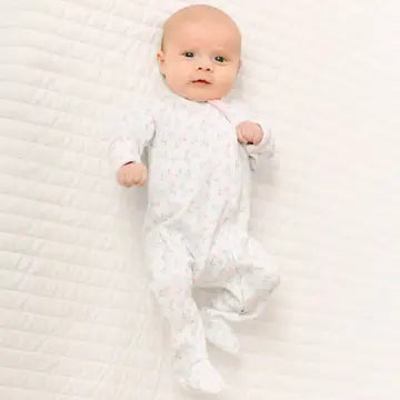 Evelyn's Classics Print Zip Footie