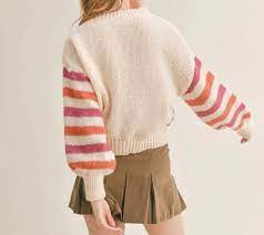 ruby striped cardigan