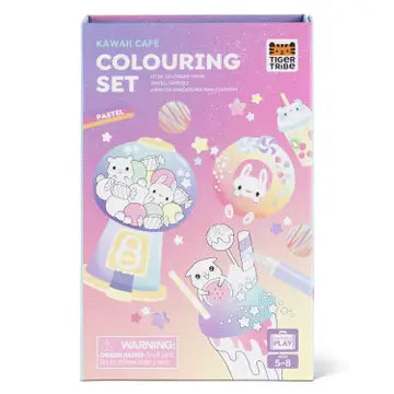 Pastel Coloring Set - Kawaii Café