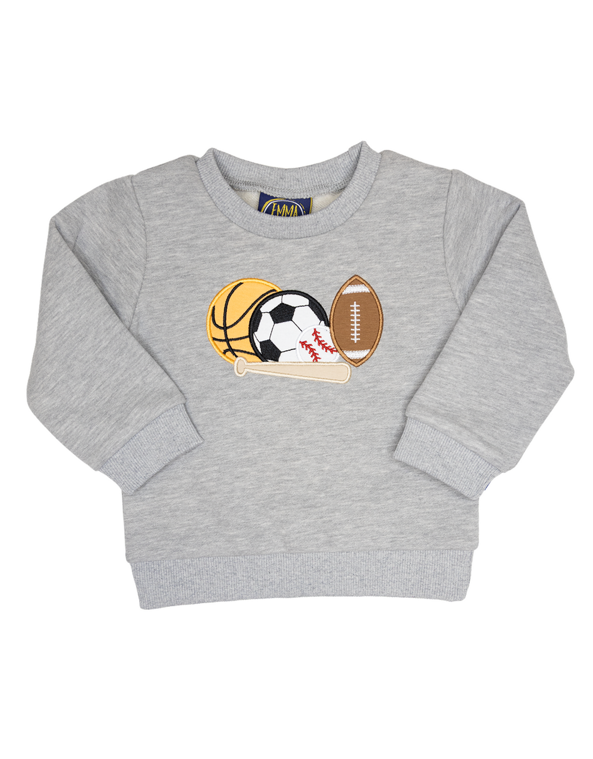 Sports applique sweatshirt