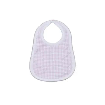 Gingham pink bib