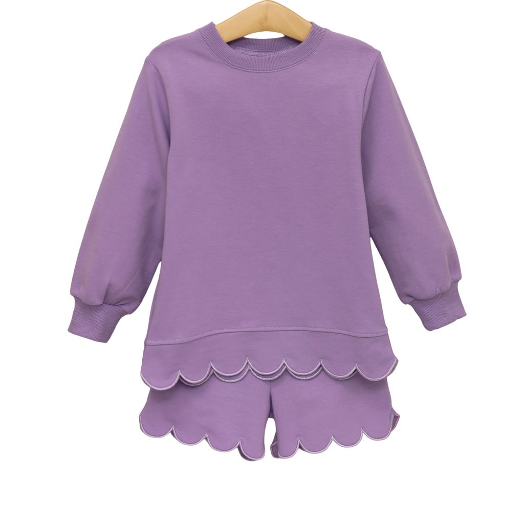 Scalloped set lavender