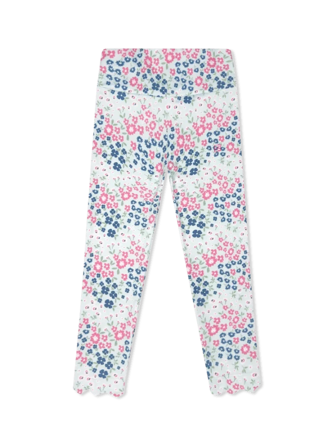 Sadie Scalloped leggings blooms