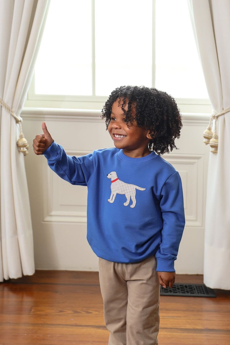 French Terry Pullover dog