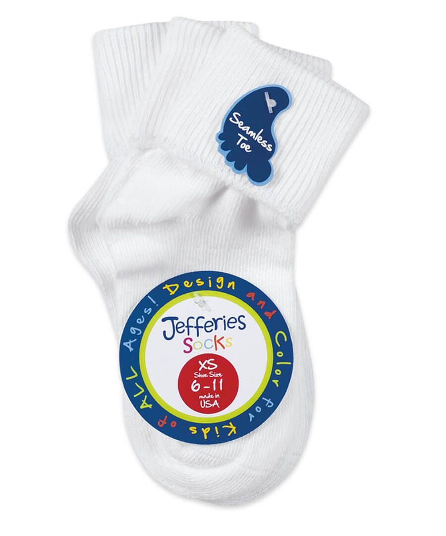 Jeffries 3 Pack Turn Cuff Sock