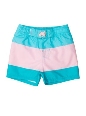 Neon pool party swim trunks
