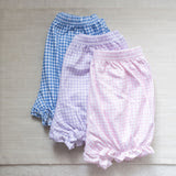 Pink gingham knit bloomers