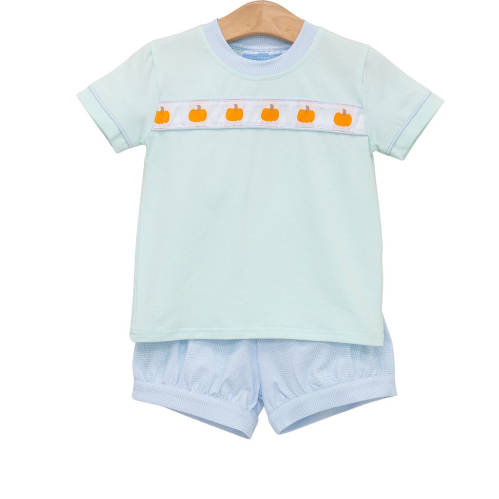 Pumpkin band banded short set