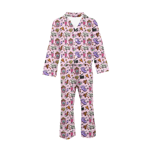 LOUNGEWEAR SET- MOVIE NIGHT PRINT