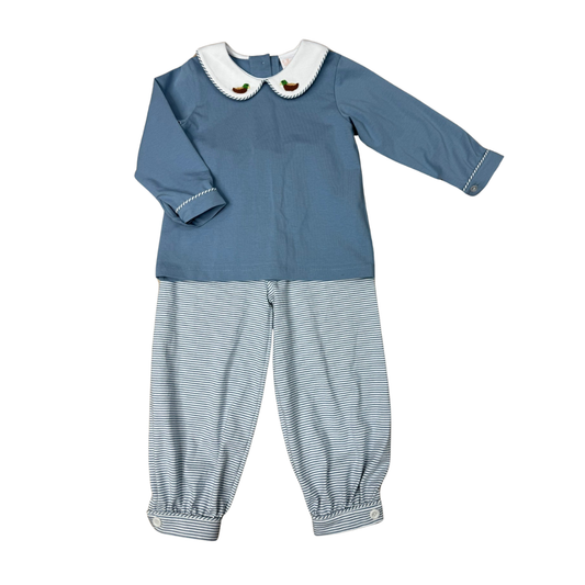 Bitty Mallard Boy bubble pant set