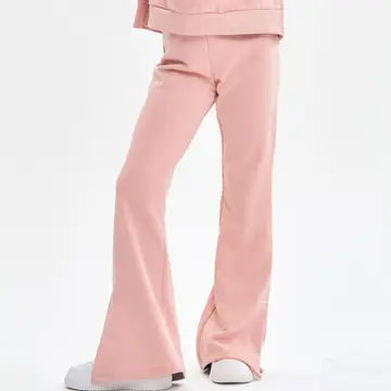 Cotton Slit Hem Pants