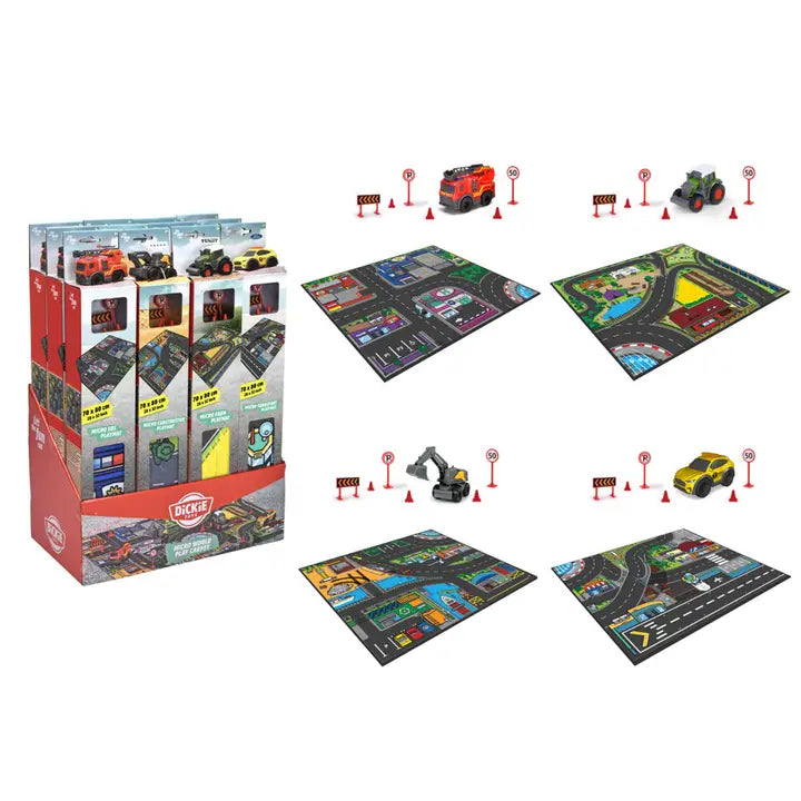 Micro World Playmat Vehicle Assortment