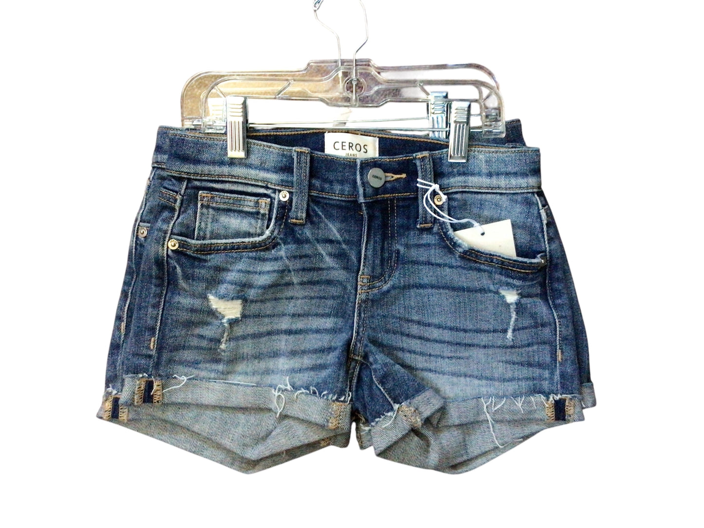 cero med denim short