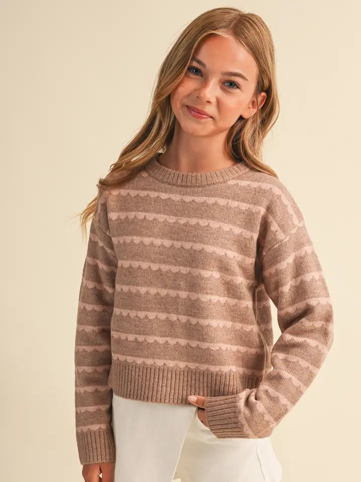Tween Kids Girls Long Sleeve Sweater (7-14)