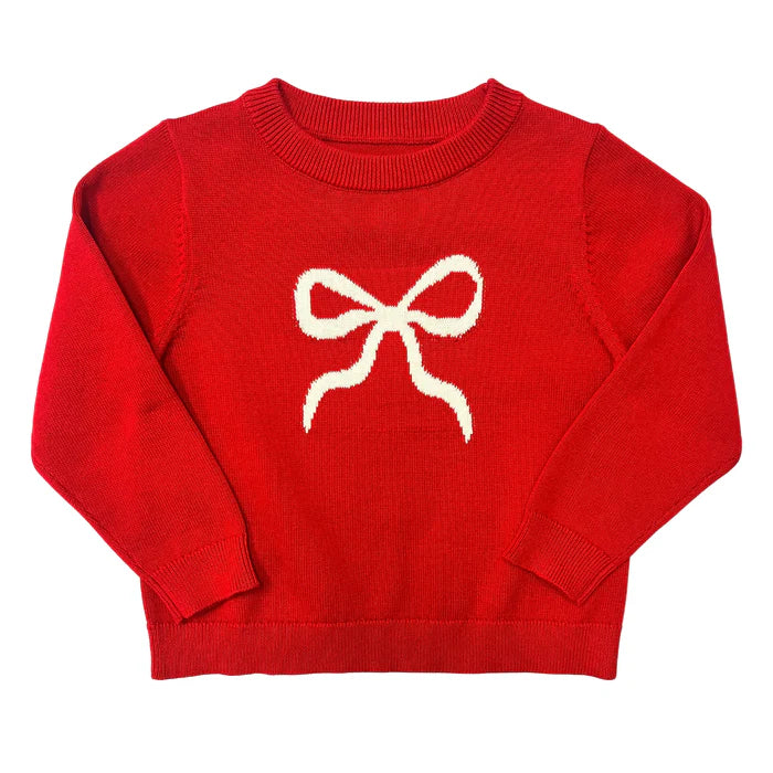 Red bow sweater