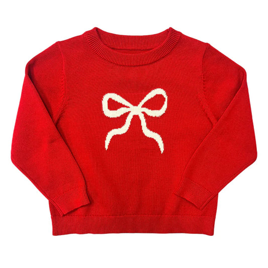 Red bow sweater