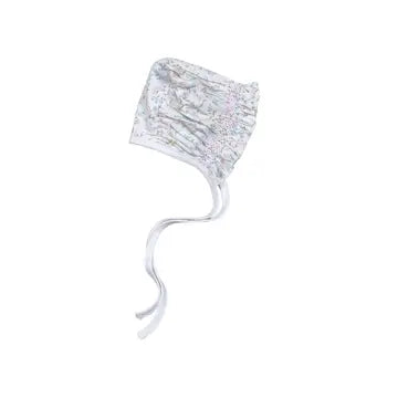 Hand smocked floral bonnet