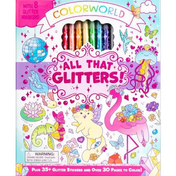 All that glitter color book