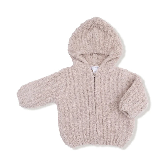 Stone Chenille Hooded Jacket