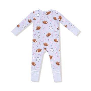 Lavender Touchdown Time 2 Way Zipper