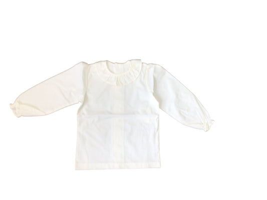 Wales Tartan Piped Shirt w/ Ruffle