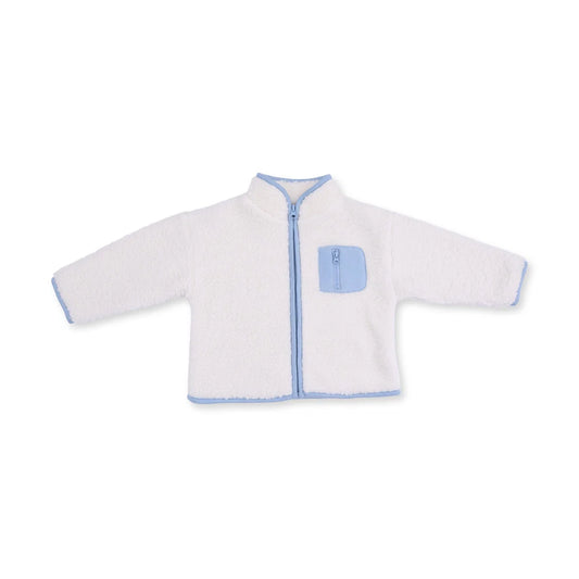 Sherpa -Blue Zip Jacket with Lining