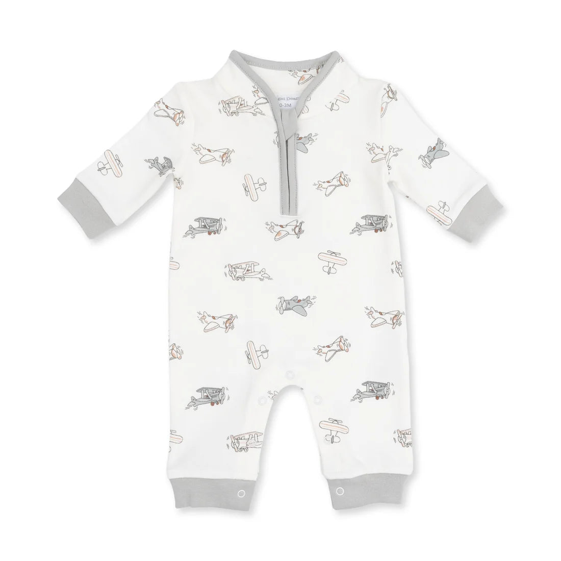 Vintage Airplane Pilots - Zip Neck Romper