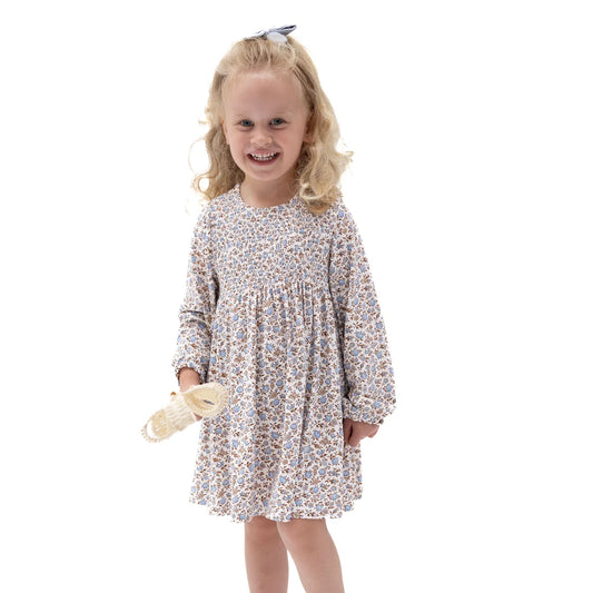 Hazel Floral - Caitlyn Smocked Bodice Dress