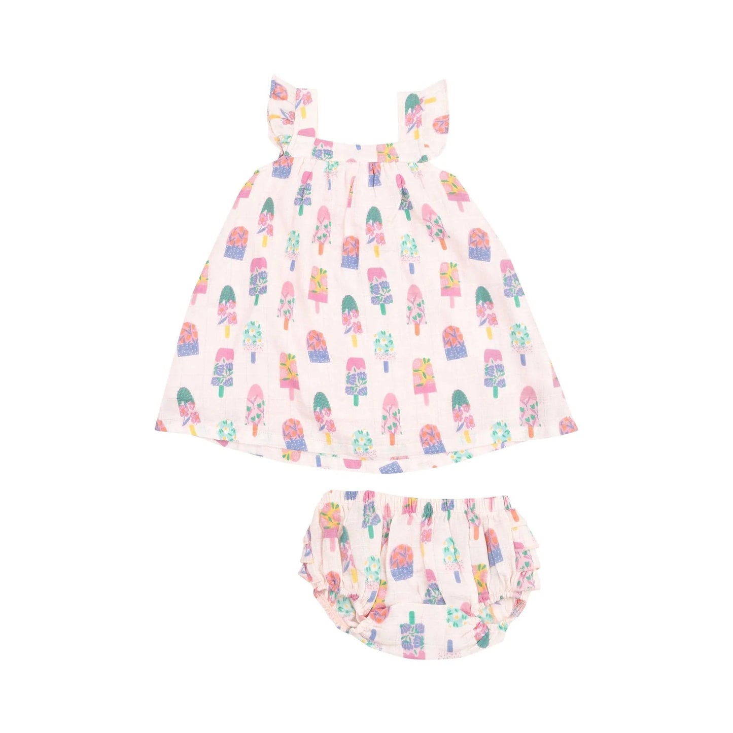 Floral popsicle diaper cover