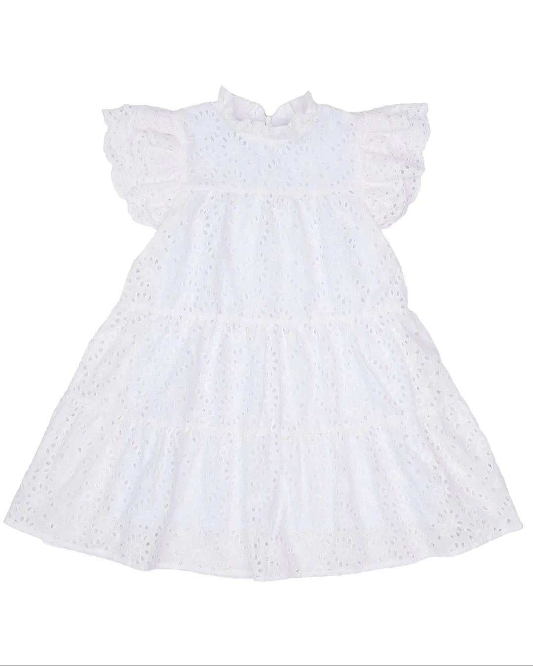 Hallie White Eyelet Dress