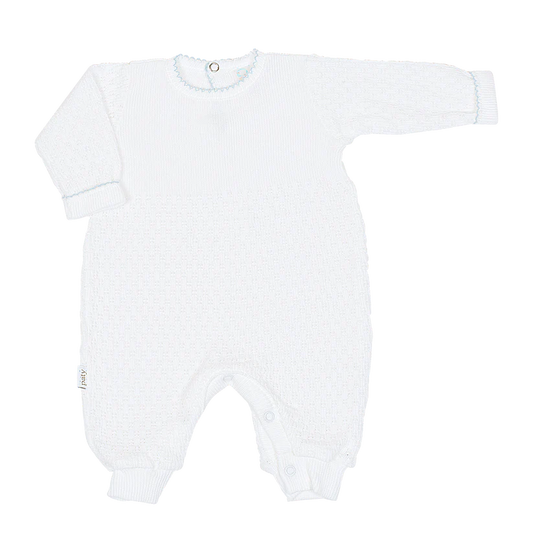 Paty Knit Romper Blue