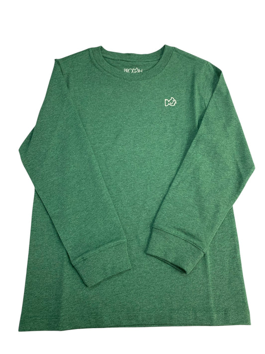 Green ski slope long sleeve t-shirt